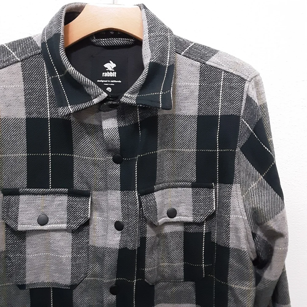 Rabbit High Country Jacket Rm266 Plaid Snap-button - Picture 2 of 6